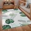 Green Tropical Leaves Kitchen Mat Entrance Doormat Non-slip Washable Kitchen Carpet Living Room Hallway Rugs Bedside Rugs