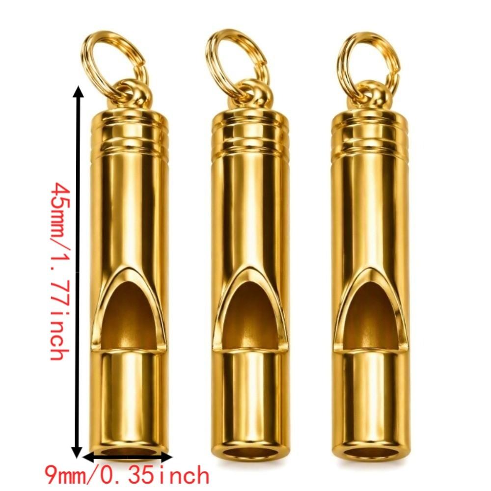 3pcs Brass Material Dog Training Whistle Aluminium Alloy Sports Referee Whistle Outdoor Activity