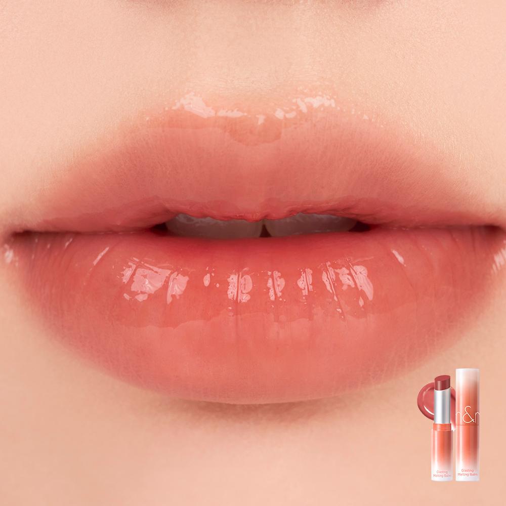 Rom&nd Glasting Melting Balm  3.5g– Korean Hydrating Lip Balm with Glossy Finish – Natural Nude & Pink Shades – Trending K-Beauty Gift