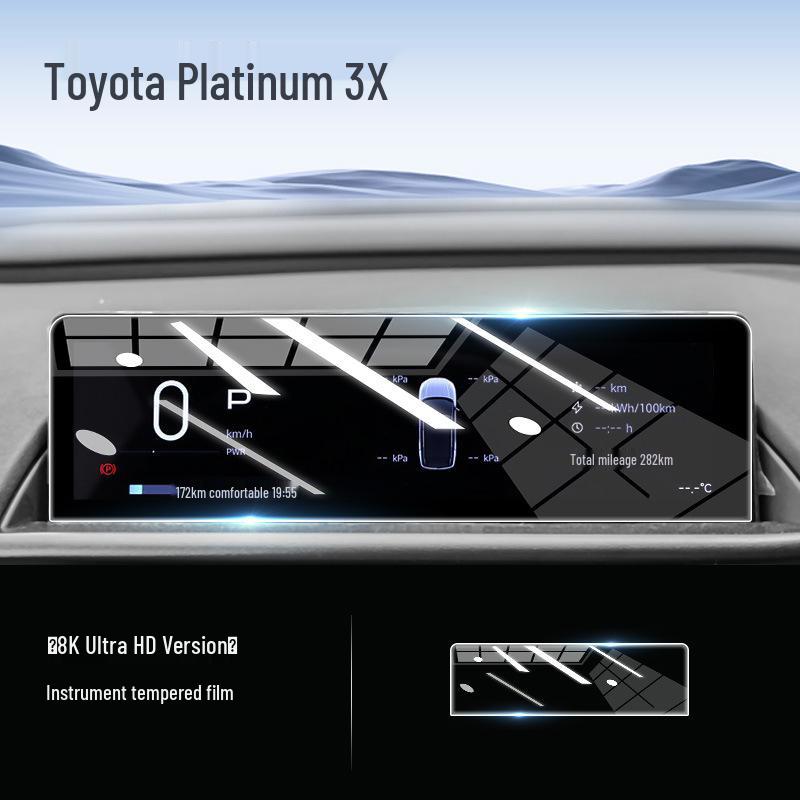 Toyota Prius 3X Center Console Screen Protector - Tempered Glass Film