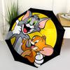 1pc Tom Jerry Friendship Umbrella with Plastic Handle,Suitable for All Seasons Travel Outdoor Multi-functional UmbrellaDCS013