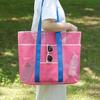 Beach Mesh Bag Large Capacity with Reinforced Bottom Tote Holds Wet Swimsuits Foldable Travel