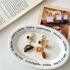 Bagel Cartoon Key Chains Alkali Bread Bag Pendant Portable Coffee Bread Keychain  Bag Pendant