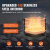 VEVOR Smokeless Fire Pit Stove Bonfire 71.1 cm Dia Wood Burning Stainless Steel