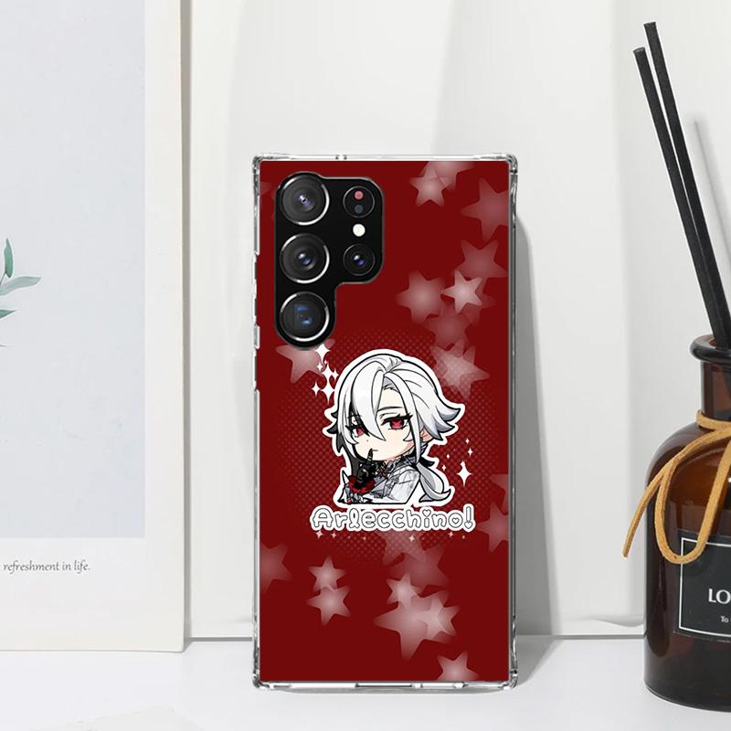 Arlecchino Genshin Impact Phone Case For Samsung Galaxy S26 S25 Edge S24 FE S23 S22 Ultra S21 Plus S20 + Art Fundas Back Cover G