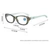 Chic Women's Retro Floral Anti-Blue Light Reading Glasses - Ultra-Light PC Frame, High-Definition Lenses, Slimming Design