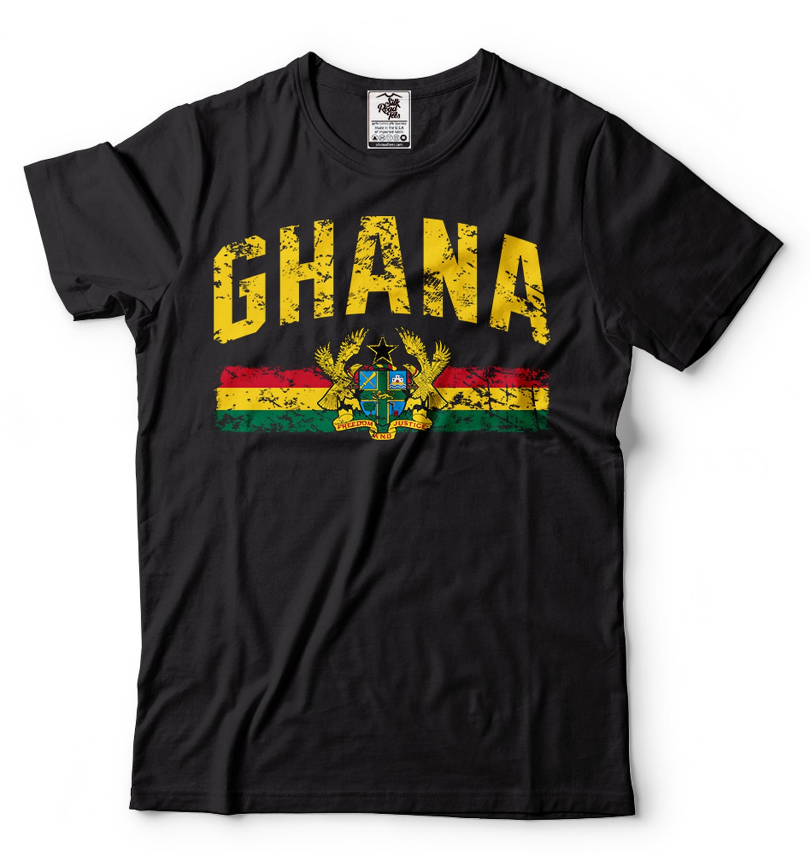 Ghana Flag T-Shirt: Patriotic Ghanaian Pride S