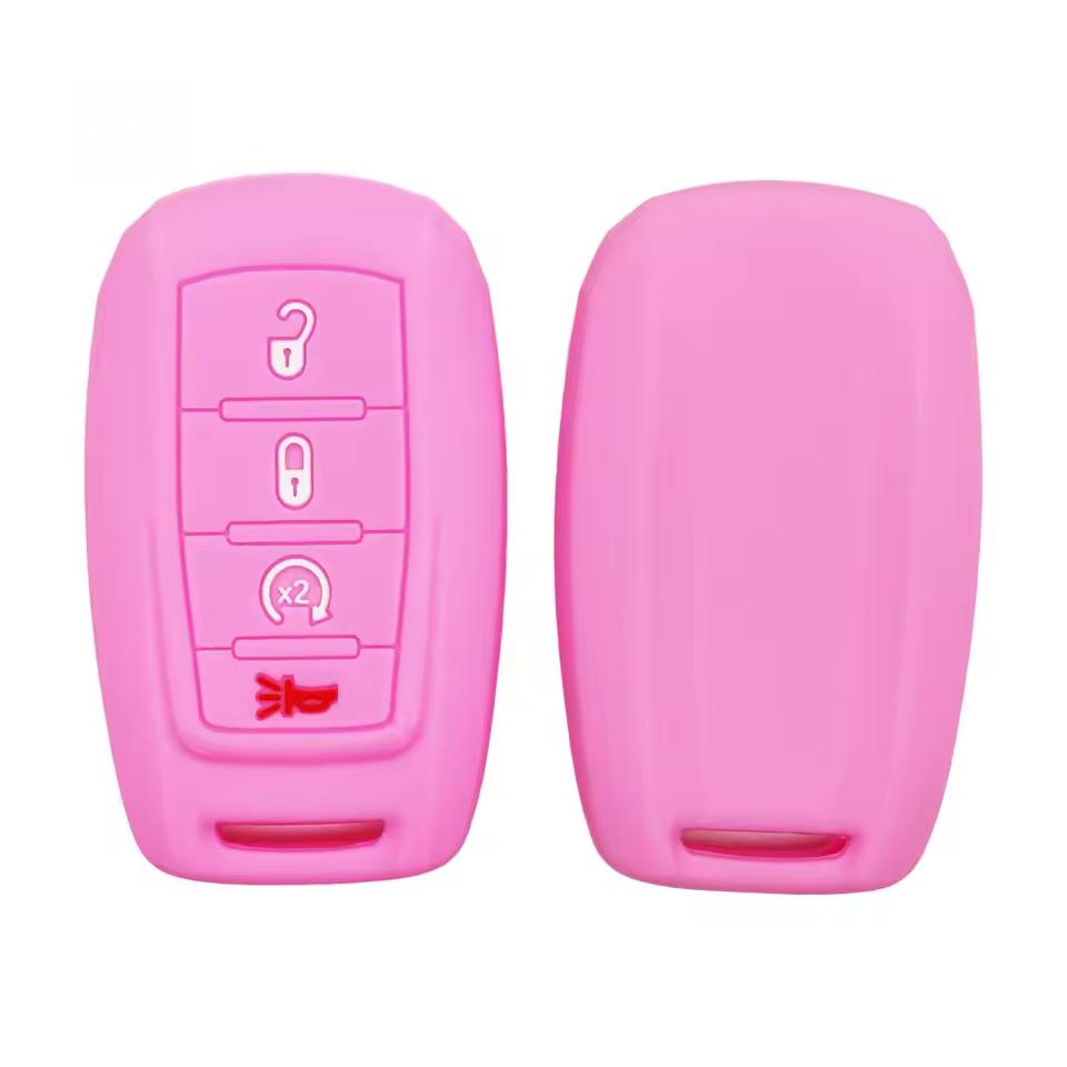Silicone Key Case For Ram 1500 Dt / Trx / 2500 3500 Hd -, Soft Rubber Key Fob Cover Anti-Drop Protector 4/5/6 Buttons