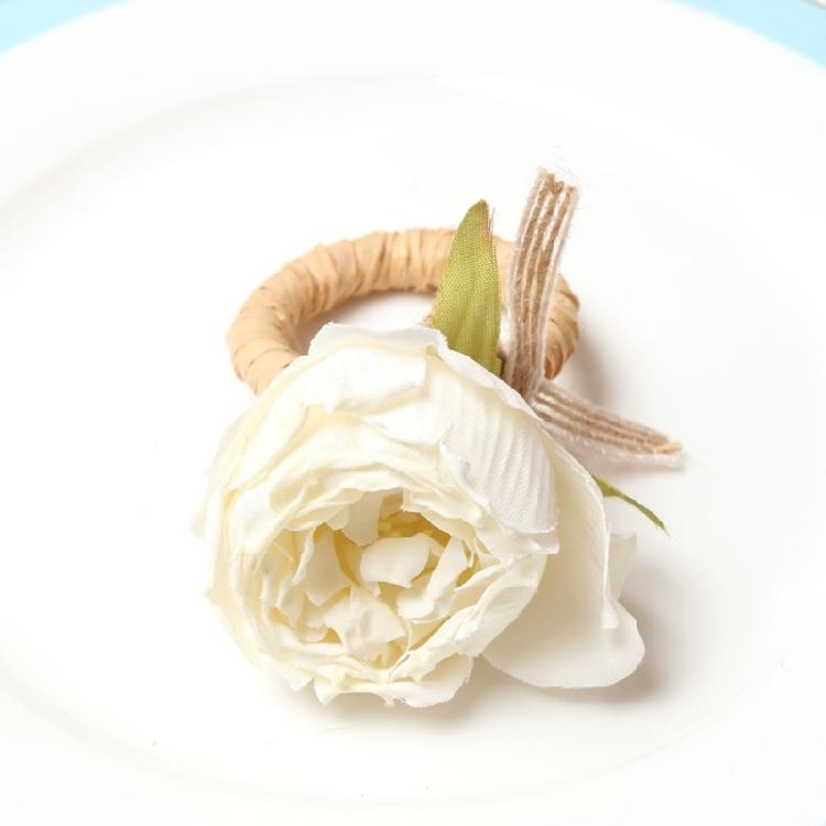 Rose Serviette Buckles Holder For Wedding Table Sweet Decoration Towel Holder