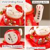 4.5" Ceramic Maneki Neko with Battery-Powered Waving Arm - Lucky Home Centerpiece Gift Box (Durable, Eco-Friendly, Easy to Use)