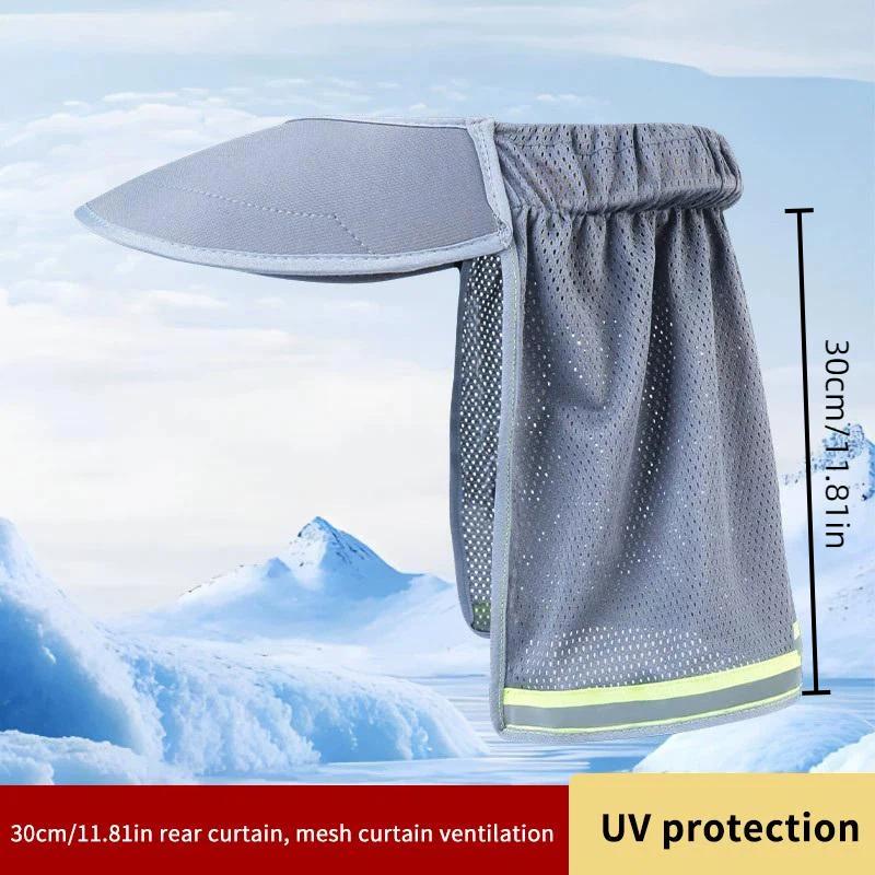 Summer Sun Shade Safety Hard Hat Neck Shield Helmet Sun Shade Reflective Stripe Cap Cover For Construction Workers