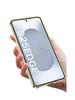 Samsung S25 Edge Jazz Plain Leather Electroplated Protective Phone Case