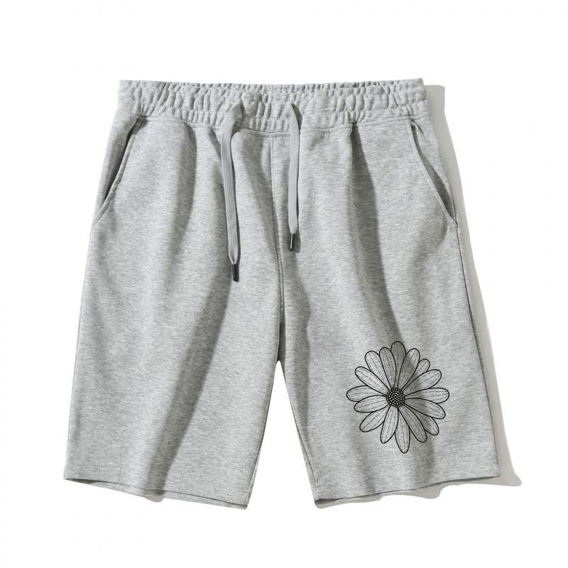 Men's Trendy Daisy Print Cotton Drawstring Shorts