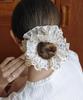 Has Hml002 Dot Ruffle Lace Scrunchie