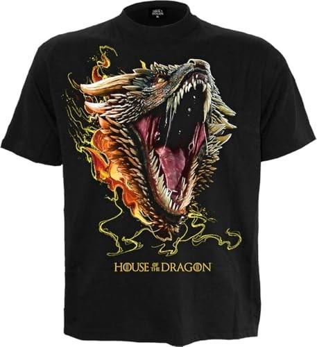 Hbo Hod 2 Drogon (Unisex Black Short Sleeve Tshirts) Ex Large