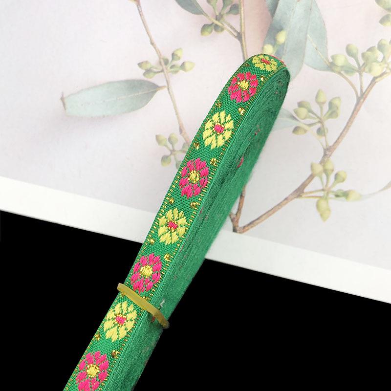 1cm Ethnic Embroidery Lace Trim for Dance Costume and Clothing Accessories