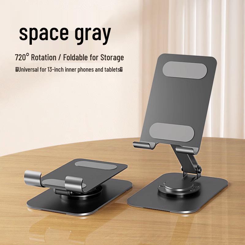 Macaron Phone Holder: Foldable 360° Rotating Desktop Stand with Logo Customization