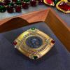 Vintage European & American Antique Coin Brooch - Glass, Women's Retro Jewelry