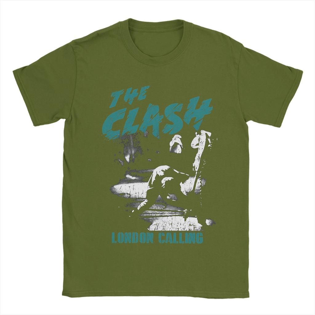 The Clash London Calling T Shirt for Men 100% Cotton Vintage T-Shirts O Neck  Tee Shirt Short Sleeve Clothes 4XL 5XL