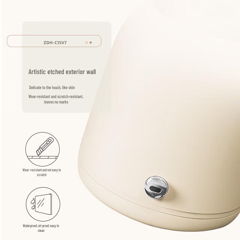 Little Bear 1.5L 316 Stainless Steel Insulated Electric Kettle CN plug (adapter included)