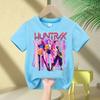 Summer kid Tops Fashion Baby Clothes Children Short Sleeve Tshirt Kpop Demon Hunte rs Saja Boy Print Casual Kids TShirt Girls