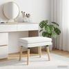 Double Layer Bench White 60 X 40 X 46 Cm Fabric