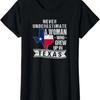 Texas Flag Map Vintage Texas Girl T-Shirt