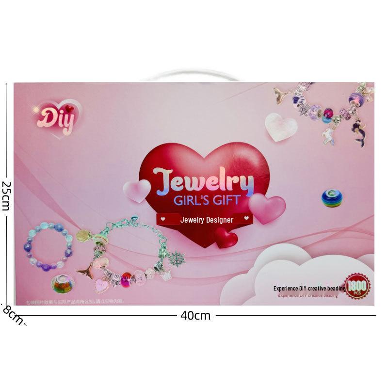 Daughter's Treasure DIY Jewelry Box: Handmade Princess Bracelet Kit for Girls, Gift for 6-10 Year Olds