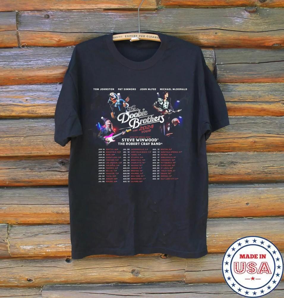 

HOT The Doobie Brothers The 2024 Tour Retro Vintage Unisex T-shirt S-5XL Unisex T-Shirt XXXXL