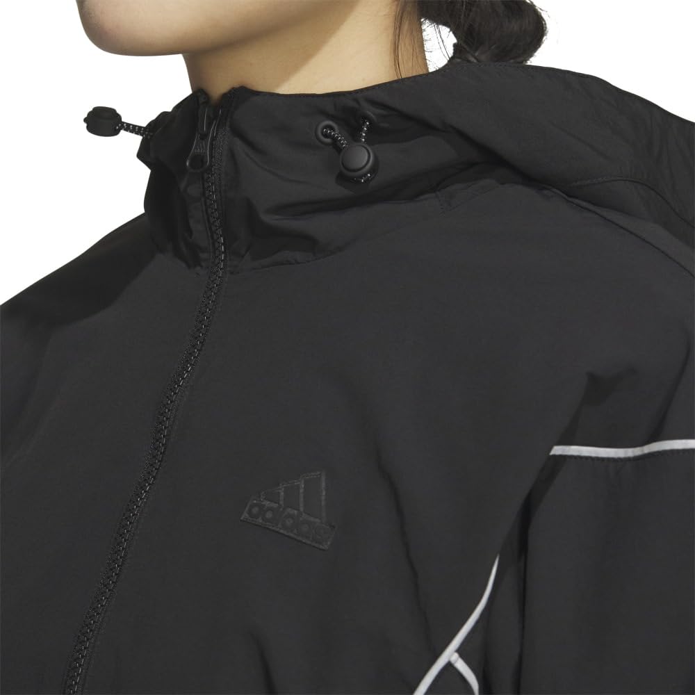Adidas BYD3 Woven Jersey Jacket, Women's KTX59, Black (JG8164), Size M