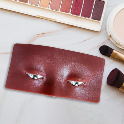Face de Prática de Maquiagem Acessório de Salão Uso Doméstico 17x9cm Placa para Olhos Reutilizável Fácil de