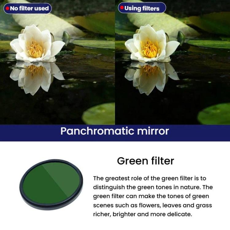 JSR מצלמת DSLR פילטר צבע עגול פילטרים דיגיטליים למצלמה