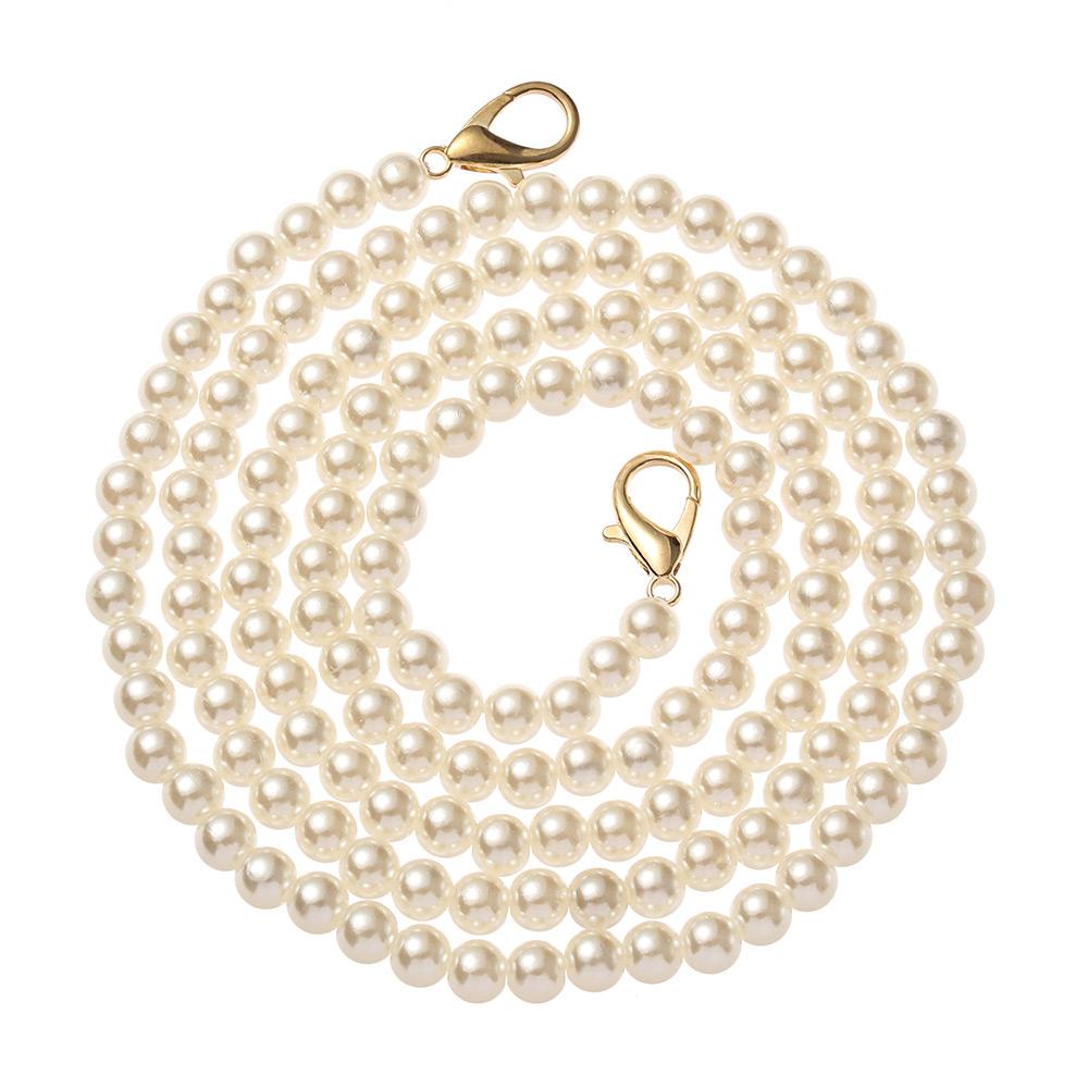 Fashion Shoulder Bag Straps Accessories Long Beaded Chain DIY purse Replacement Bags Handbag Handles Pearl Strap