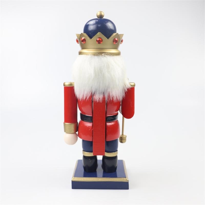 1PC 23cm Wood Christmas Nutcrackers Ornament Decorations Gift Walnuts King Soldiers Puppet Doll Decorations