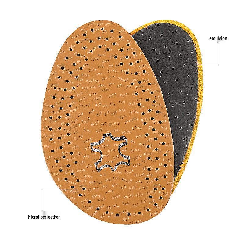 Shock-Absorbing Latex Cowhide Forefoot Pads for High Heels - Unisex, Anti-Wear, Thickened Sports Half-Pads
