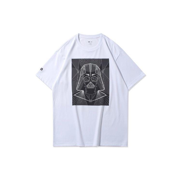 

Li Ning X Star Wars Collaboration Sports Fashion Series Printed Loose Round Neck Short Sleeve T Shirt Men Tops Pure-White AHSP737-7 XXL