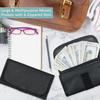 Waterproof Oxford Cloth Multi-Functional Six-Card Slot Cash Storage Wallet, Transparent Folding Coin Purse, Cosmetic Bag