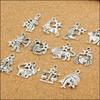 Zinc Zinc Alloy Tibetan Silver Mixed Zodiac for Jewelry Making Charm Pendant Accessories Dangle Beads
