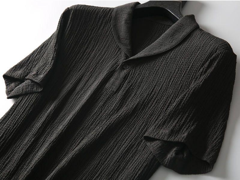 Men's Light Luxury Korean Style Short-Sleeve Sports Suit