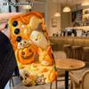 Phone Case: 2D Flat, Suitable for Samsung Galaxy A34 A35 M05 M06 S20 S22 S21 FE Plus 5G Protective Case, Pumpkin Ghost Combo, Perfect Christmas and Ha