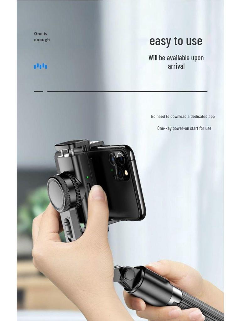 Handheld Multifunctional Mobile Gimbal Stabilizer and Selfie Stick with Tripod for Anti-Shake Live Streaming