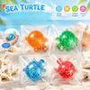 Tortuga Marina de Estrella Transparente con Purpurina Squishy Suave Juguete de Apretar TPR Alivio del Estrés Juguete Fidget Animal Marino Kawaii Regalo de Descompresión