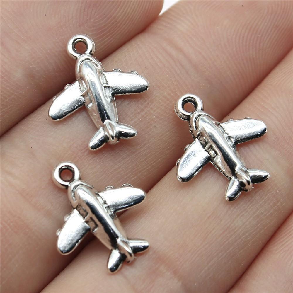 

10pcs Travel Charms Journey Charms Jewelry Making Aircraft Camera Passport Trunk Charms For Bracelet Making