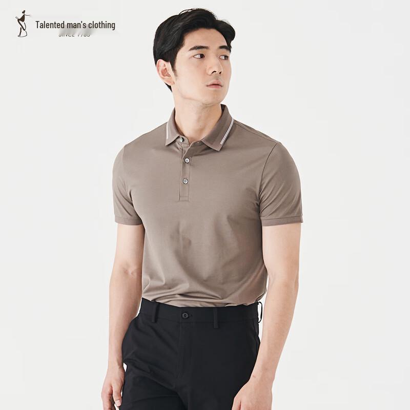 TRIES Men s Short Sleeve Polo Shirt L