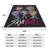 Saja Boys Soda Pop Blanket Kpop Demon Hunter Super Warm Plush Throw Blanket For Kids Adult Bedroom Flannel Bedspread Bed Cover