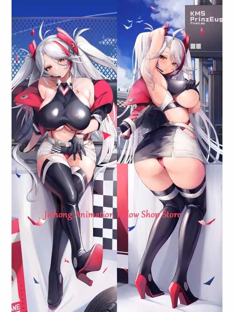 

Dakimakura аниме Prinz Eugen Azur Lane наволочка с двусторонним принтом в натуральную величину Высокое качество 2WAY наволочка подарки отаку