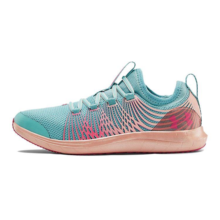 Under Armour Infinity 2 Comfortable Versatile Low-Top Kids Running Shoes Kids Running Shoes Blue Pink 3023205-400