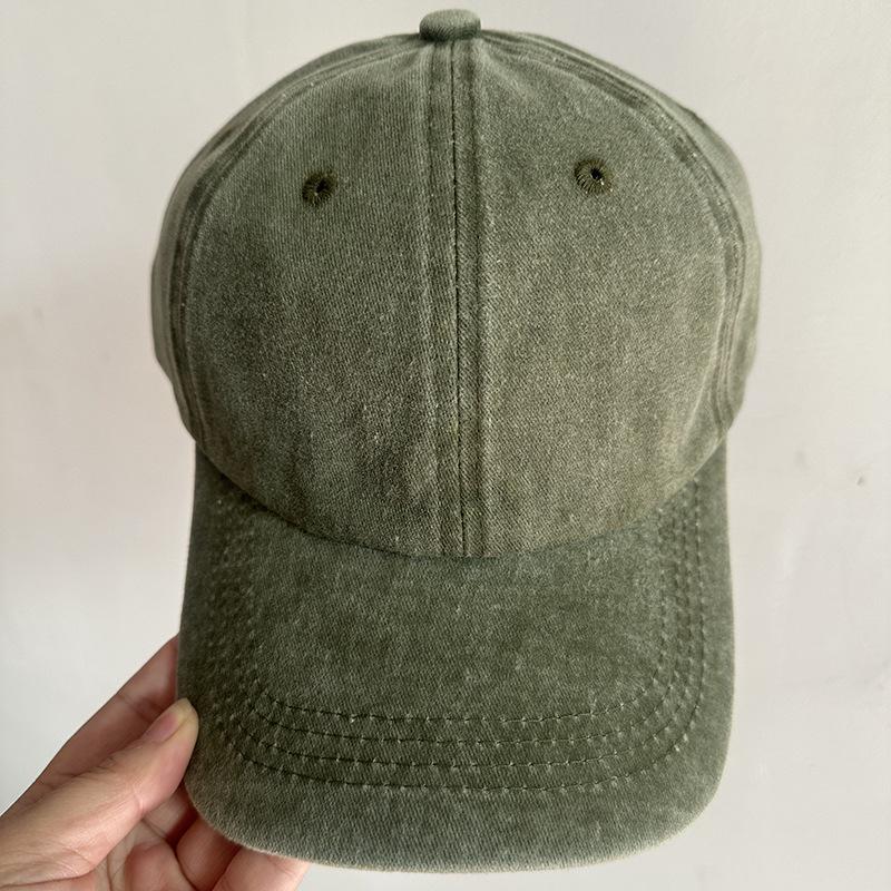 Vintage Distressed Dad Hat with Embroidered Logo – Soft Brim, Flat Bill Baseball Cap