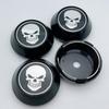 4pcs 60mm 64mm 65mm 68mm 69mm Skull Logo Emblem Car Wheel Center Caps High Rim Hubcaps Wheels Hub Cover Replace Car Accessories