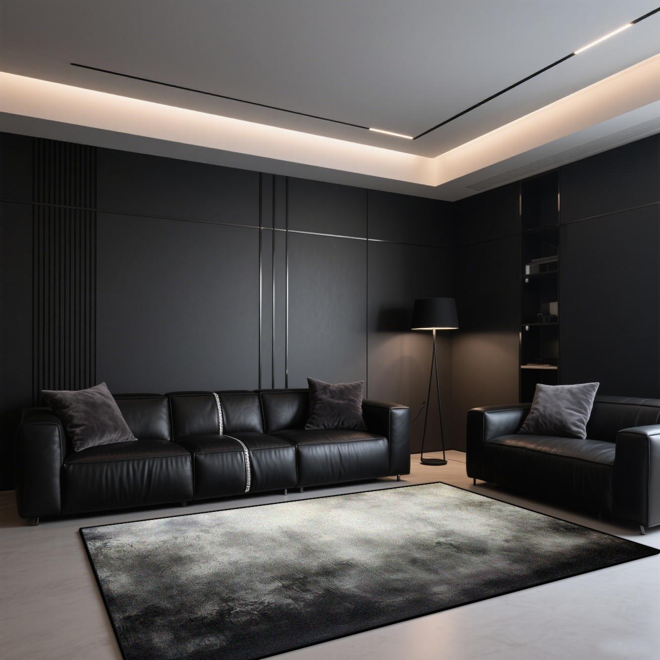 

Современный Роскошный Ковер для Гостиной Большой Площади Абстрактная Декорация Ковер в Стиле Чернильной Живописи для Спальни Офиса Кофейных Столиков Моющиеся Коврики 60*90cm